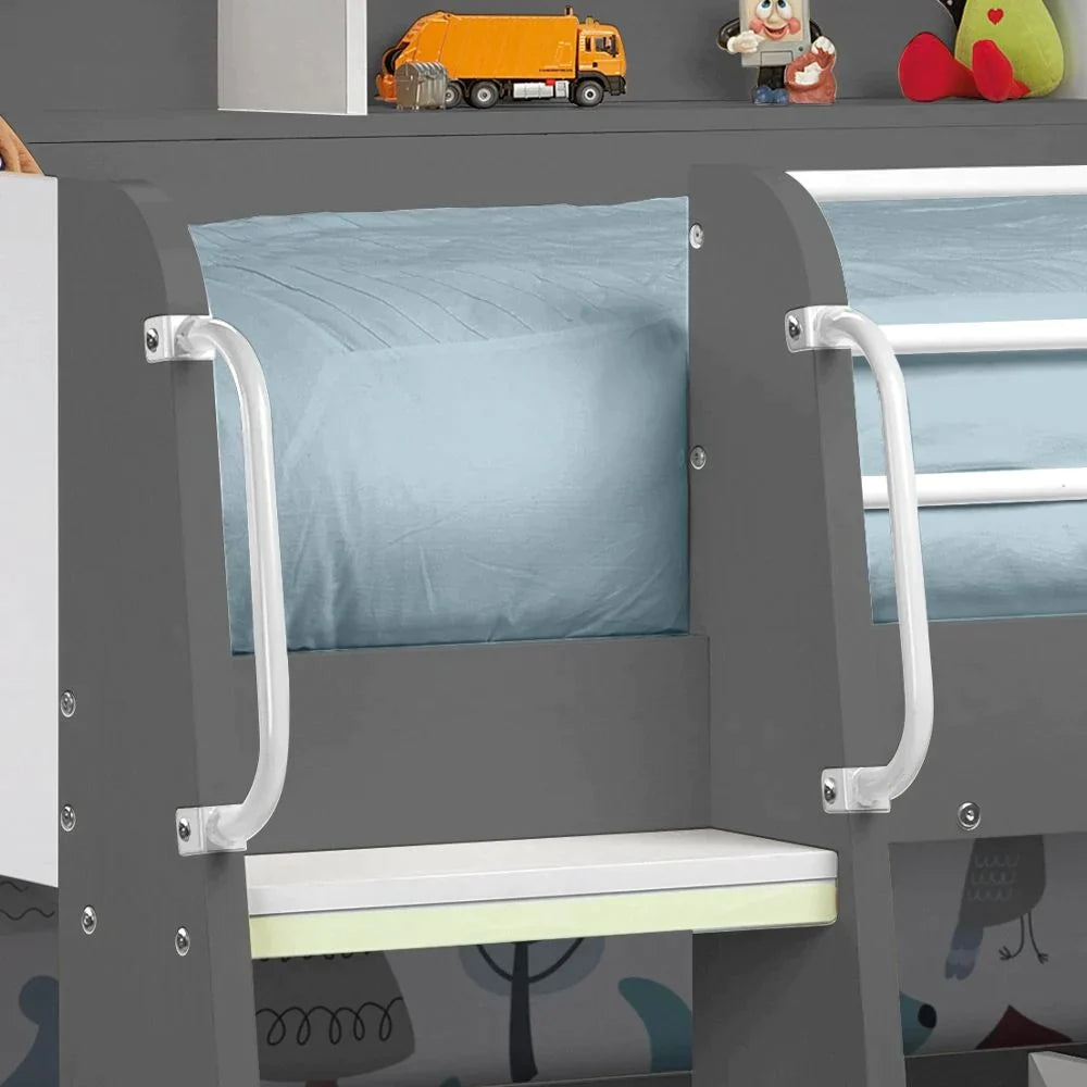 Domino Metal Kids Bunk Bed with Storage - Fun & Functional