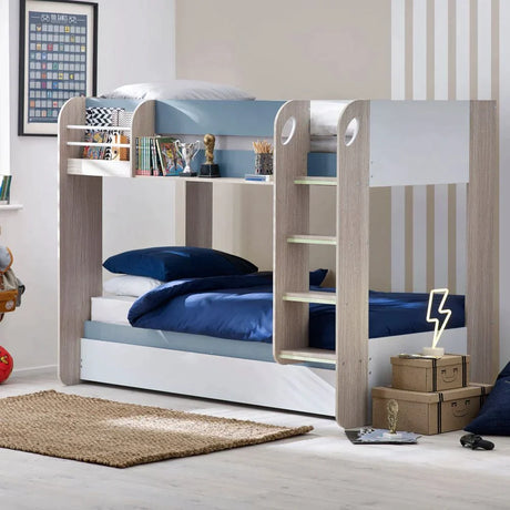 Mars Bunk With Under Bed Draw (Pastel Blue)