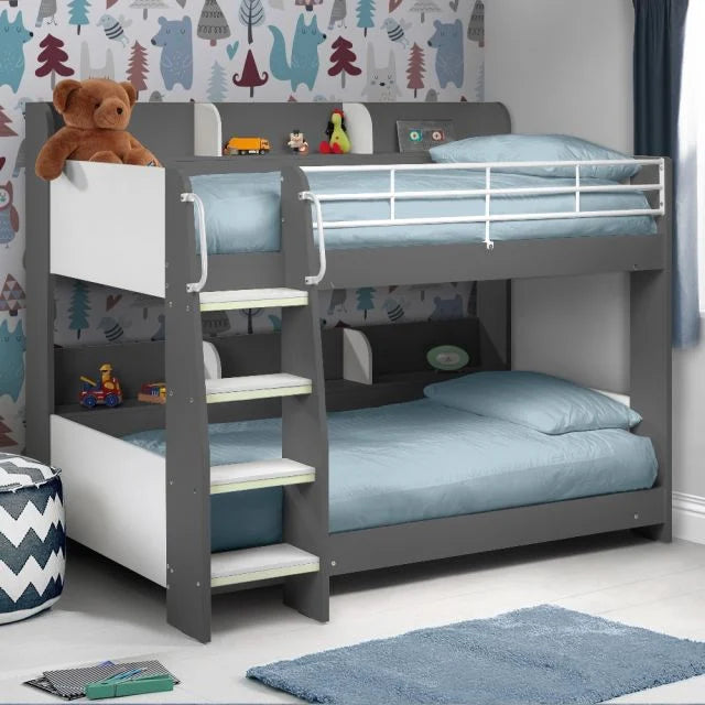 Domino Metal Kids Bunk Bed with Storage - Fun & Functional